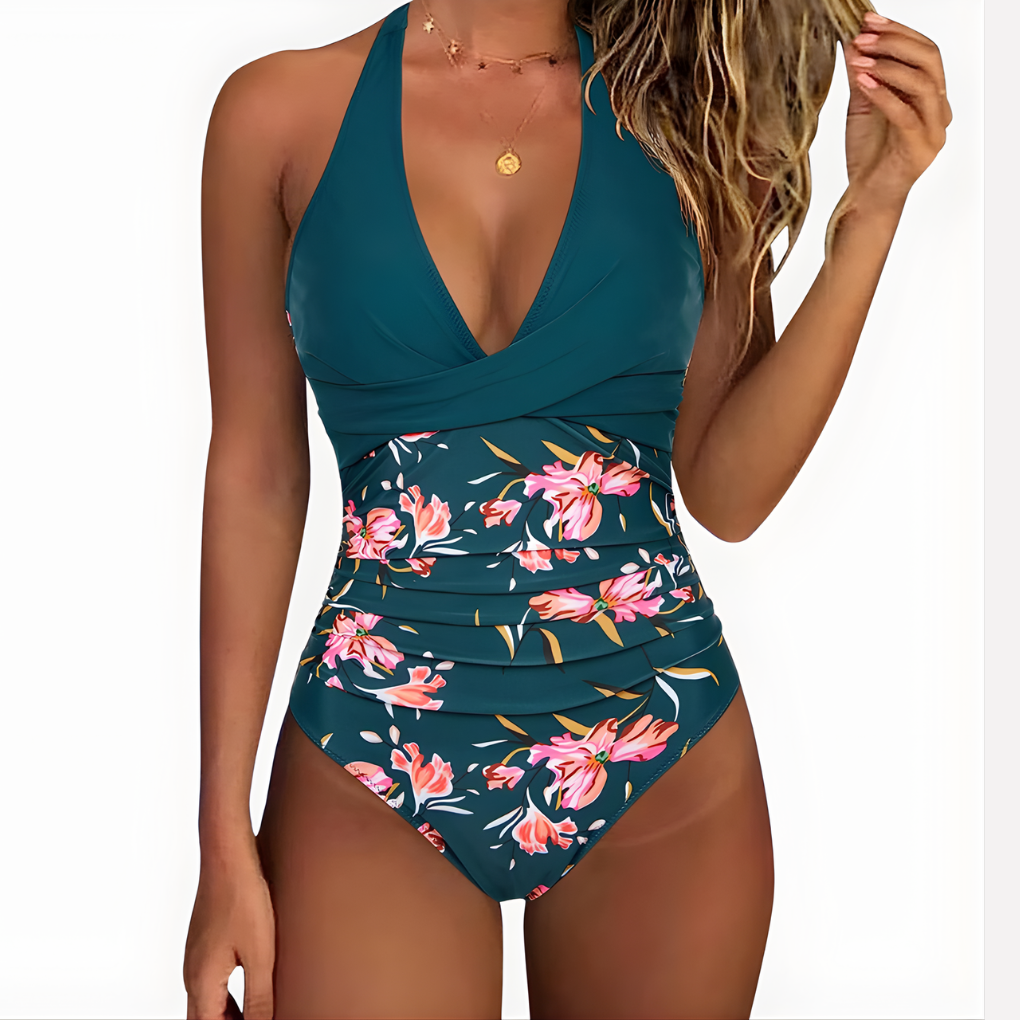 Maillot de Bain Une Pièce Femme – Coupe Sculptante Col Halter