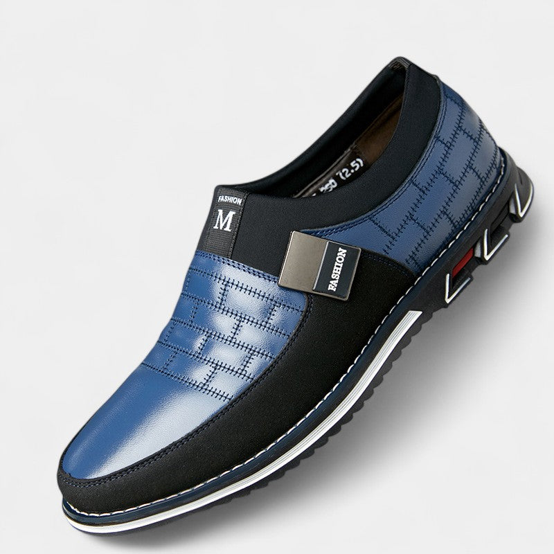 Riche | Ergonomische Herrenschuhe aus Leder – Komfort ohne Schnürsenkel