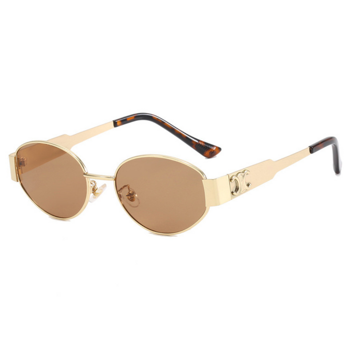 Lunettes de Soleil Vintage pour Femme – Monture Ovale Verres Teintés