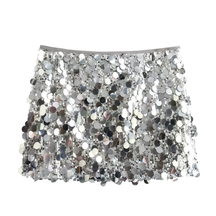 Mini Jupe Femme à Sequins – Coupe Glamour Sculptante