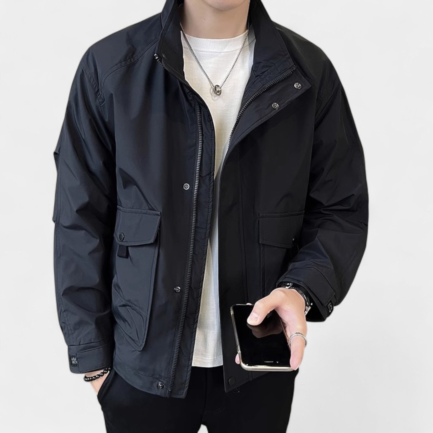 Riche | Veste homme quotidienne coton mélangé – raffinée, ajustée, silhouette polyvalente