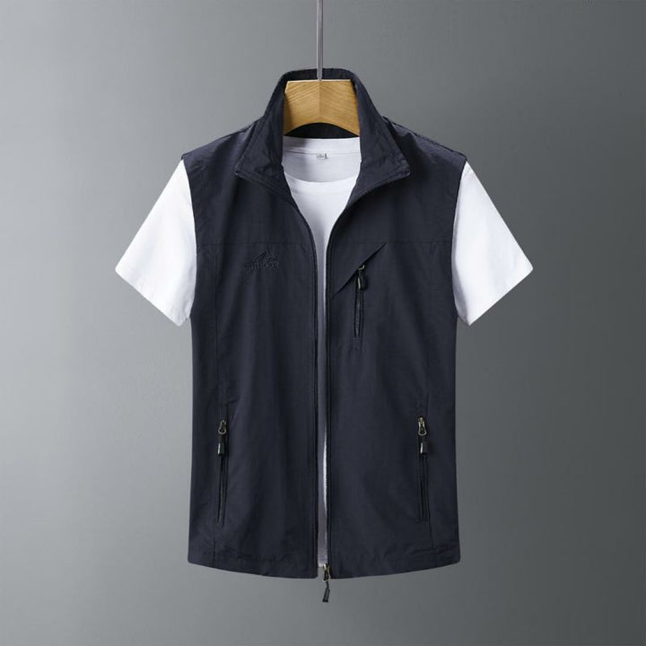 Men's Lightweight Outdoor Vest – Breathable with a Zipper
