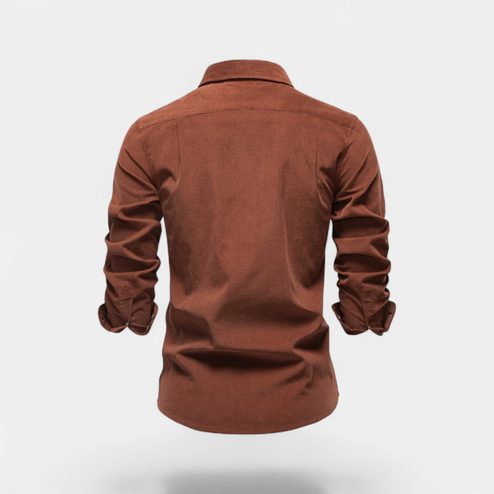 Riche | Chemise homme coton velours côtelé – Business casual raffiné