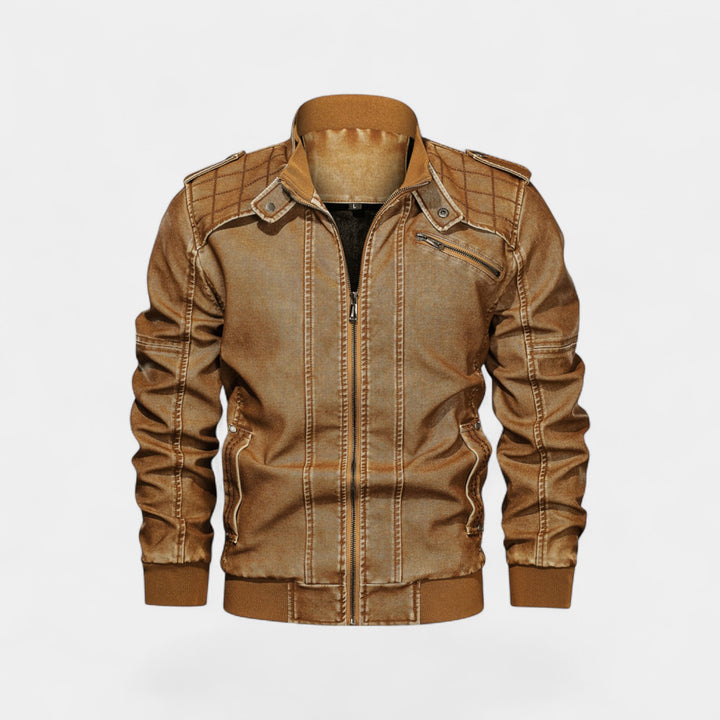 Riche | Herrenlederjacke mit Stehkragen – mattes Finish, raffiniert, alltagstaugliche Silhouette
