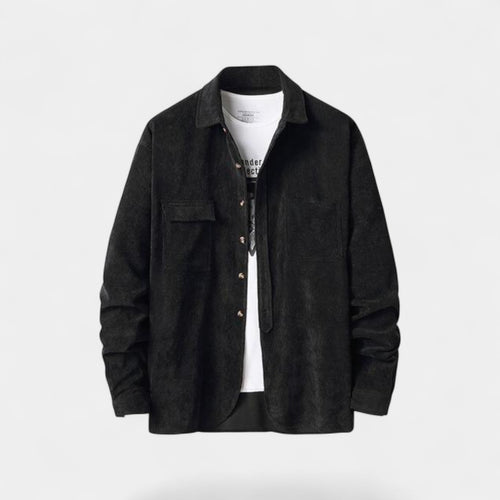 Riche | Veste-chemise homme coton velours côtelé – style raffiné décontracté