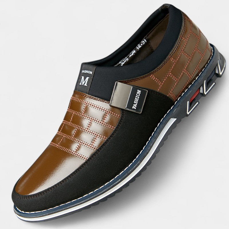 Riche | Ergonomische Herrenschuhe aus Leder – Komfort ohne Schnürsenkel