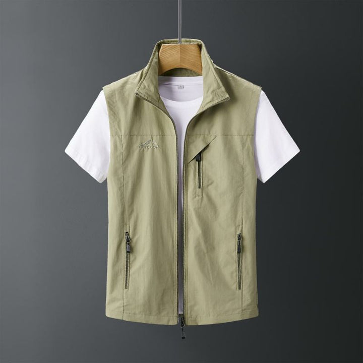 Men's Lightweight Outdoor Vest – Breathable with a Zipper