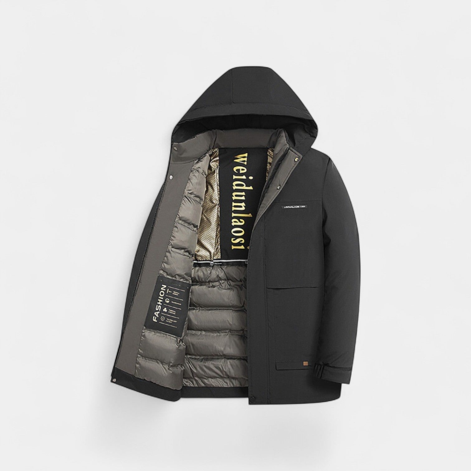Riche | Parka homme coton – Doublure velours matelassée