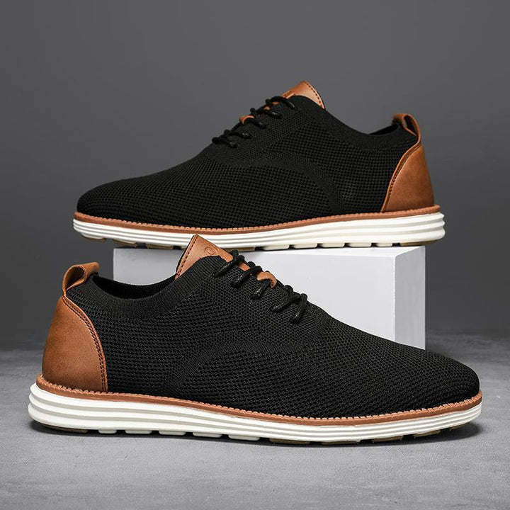 Baskets casual homme en mesh à lacets – Coupe basse