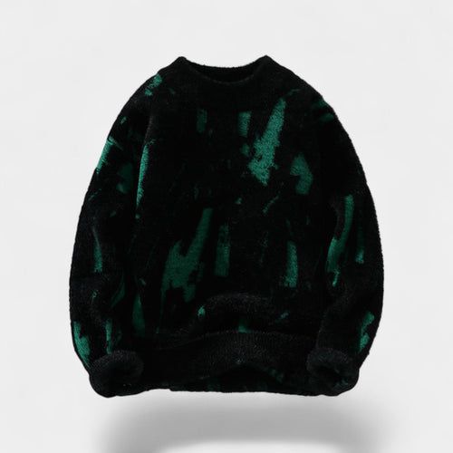 Riche | Pull Homme – Col Rond Épais Doublé Polaire