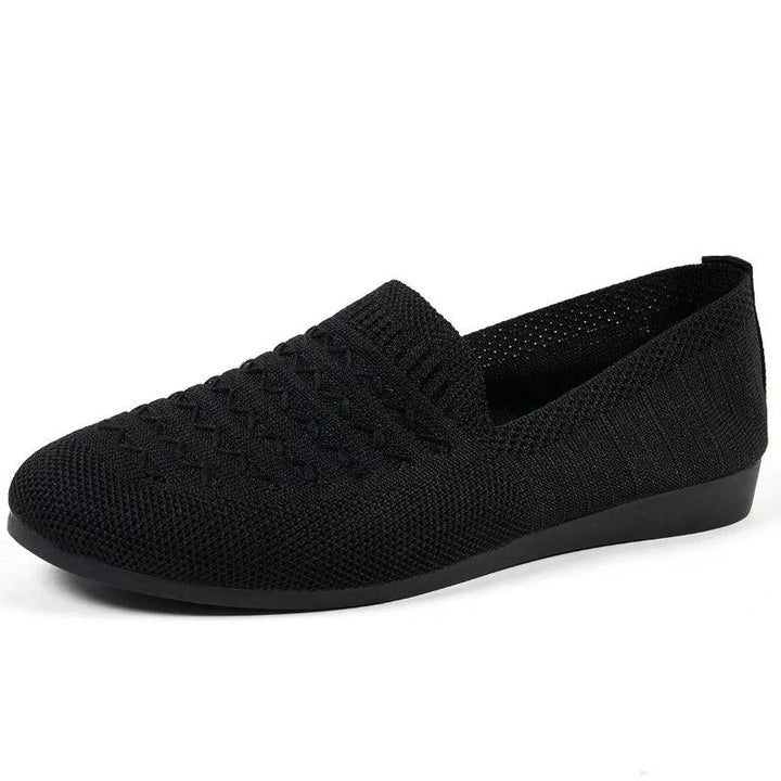Mocassins Femme Orthopédiques Maille – Enfilage Facile Bout Rond Plat