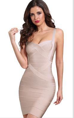 Robe Mini Femme Bodycon Bandage – Coupe Stretch Silhouette Sculptée
