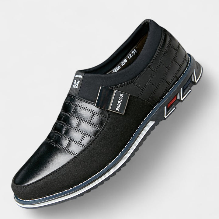 Riche | Ergonomische Herrenschuhe aus Leder – Komfort ohne Schnürsenkel