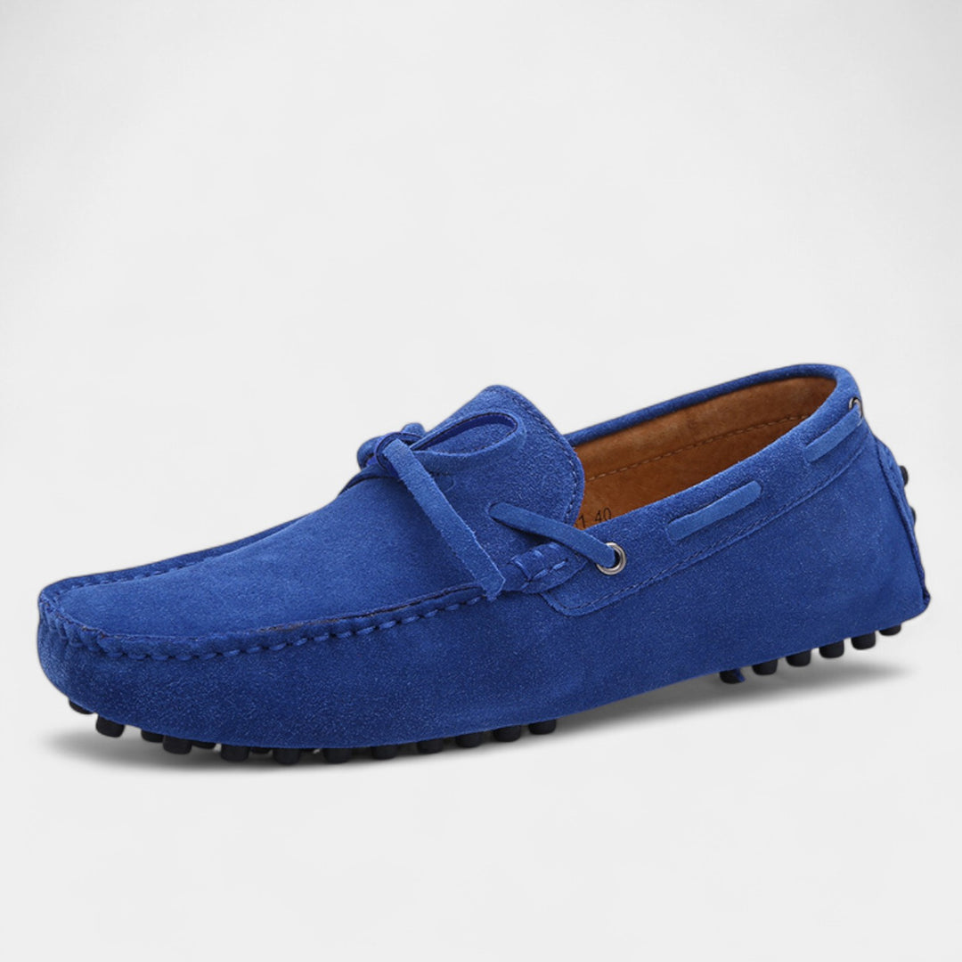 Riche | Mocassins Homme en Cuir Suédé – À Lacets