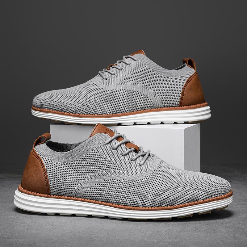 Baskets casual homme en mesh à lacets – Coupe basse