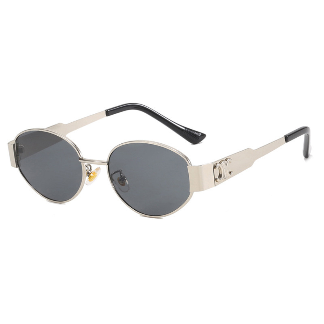 Lunettes de Soleil Vintage pour Femme – Monture Ovale Verres Teintés