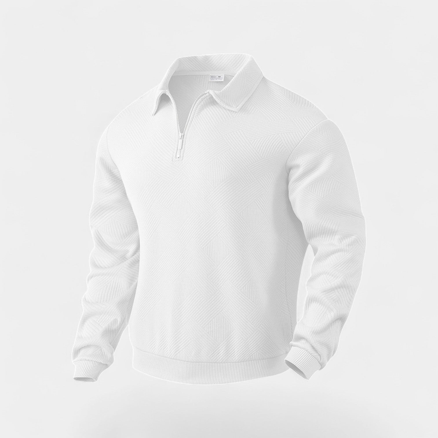 Riche | Pull homme à col revers demi-zip coupe ample – raffiné, décontracté, silhouette moderne