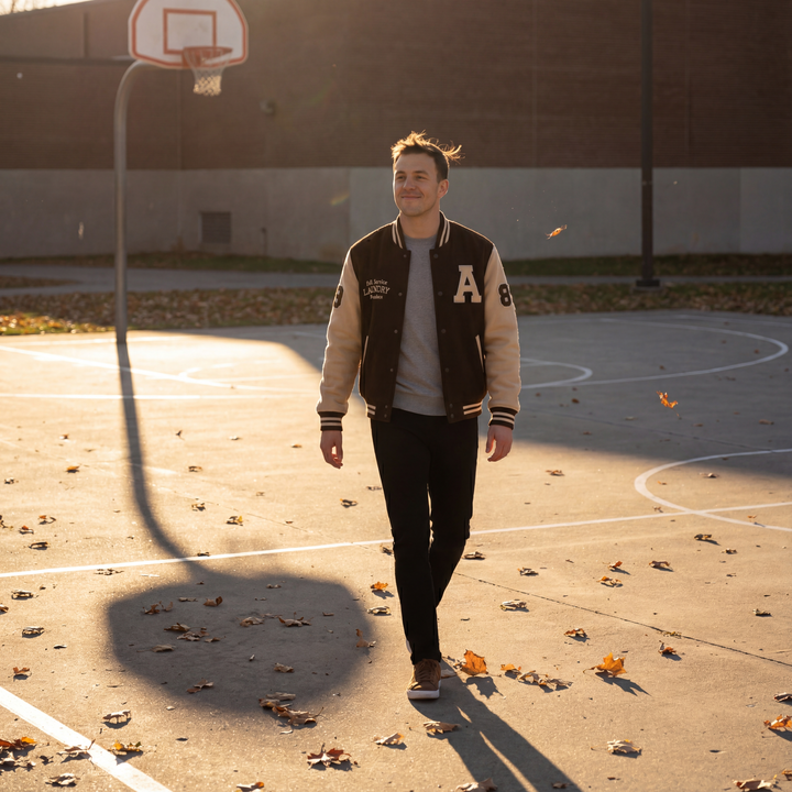 Riche | Men's Cashmere Varsity Jacket