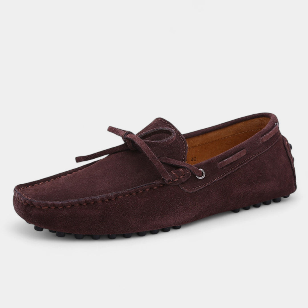 Riche | Mocassins Homme en Cuir Suédé – À Lacets