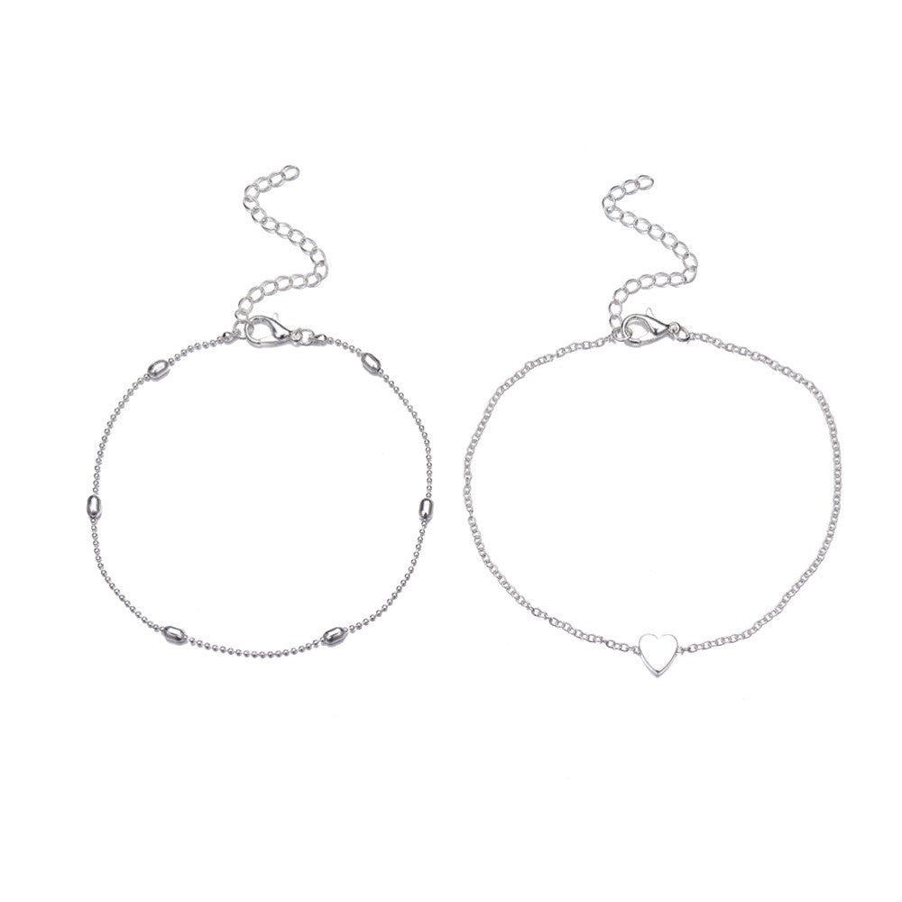 Riche | Chevillère Cœur Double Rang Femme