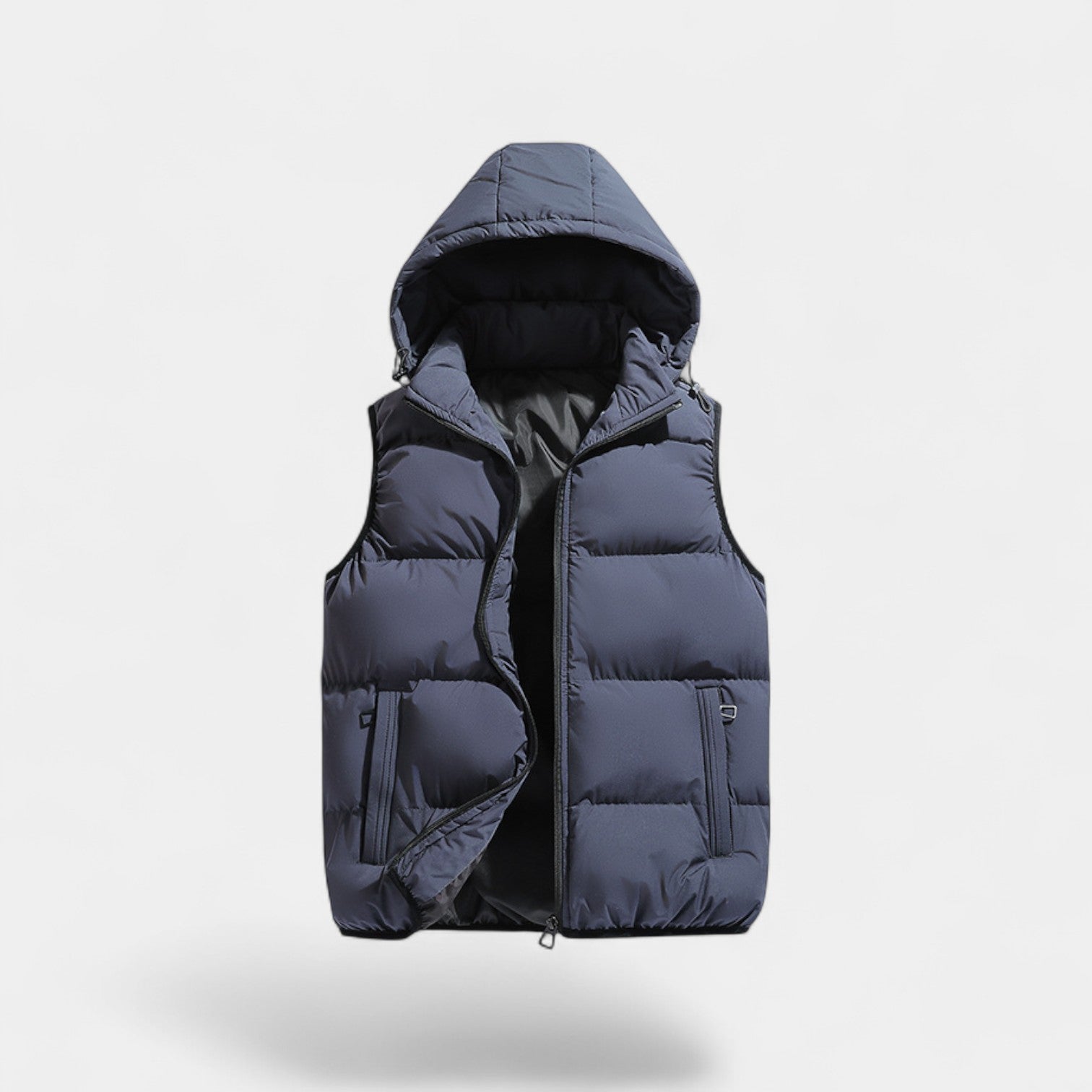 Riche | Gilet sans manches homme coton capuche – thermique épais casual