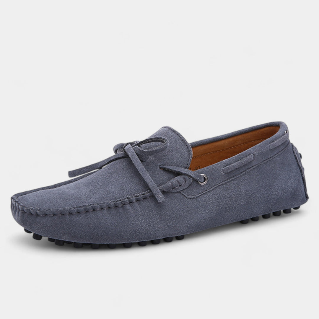 Riche | Mocassins Homme en Cuir Suédé – À Lacets