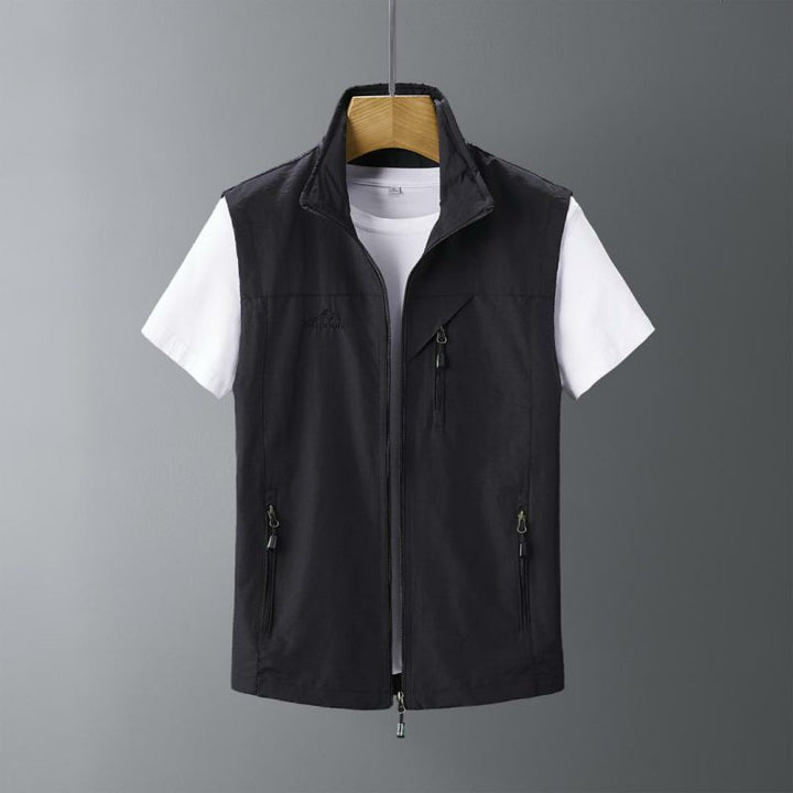 Men's Lightweight Outdoor Vest – Breathable with a Zipper