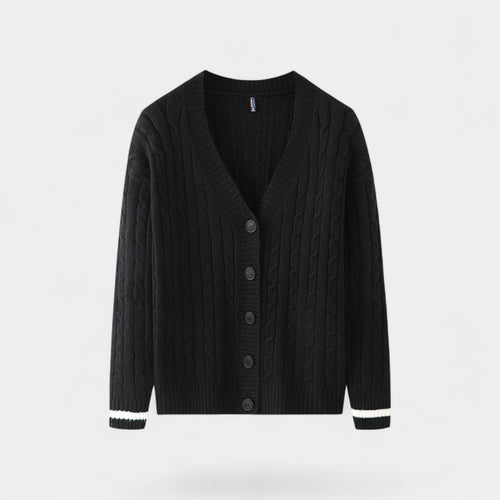 Riche | Cardigan homme coton style coréen – Superposition raffinée décontractée