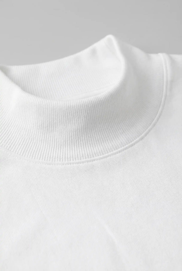 Figurbetontes Stretch-T-Shirt für Herren – Slim-Fit-Schnitt mit geripptem Kragen