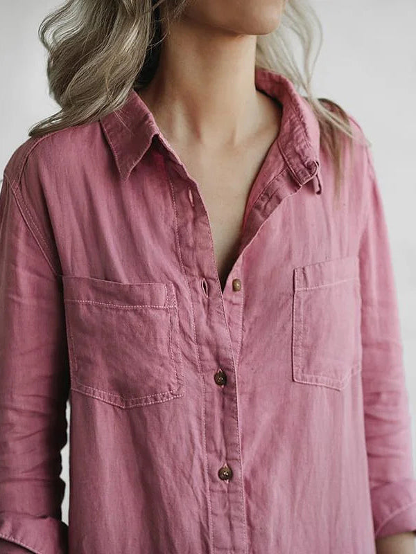 Combinaison Femme Manches Longues – Boutonnée Coupe Décontractée