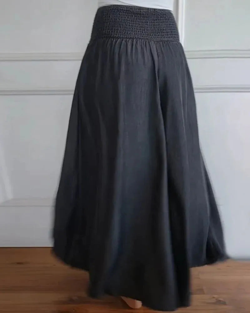 Leichte, weite Damenhose – hohe Taille, lockerer Schnitt