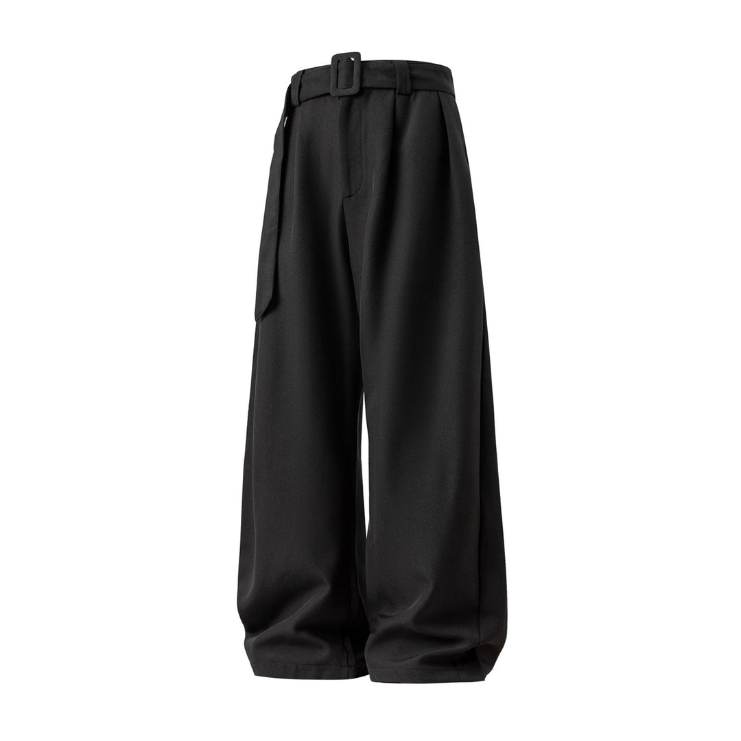 Men's wide-leg dress pants in a viscose blend – Flowing drape