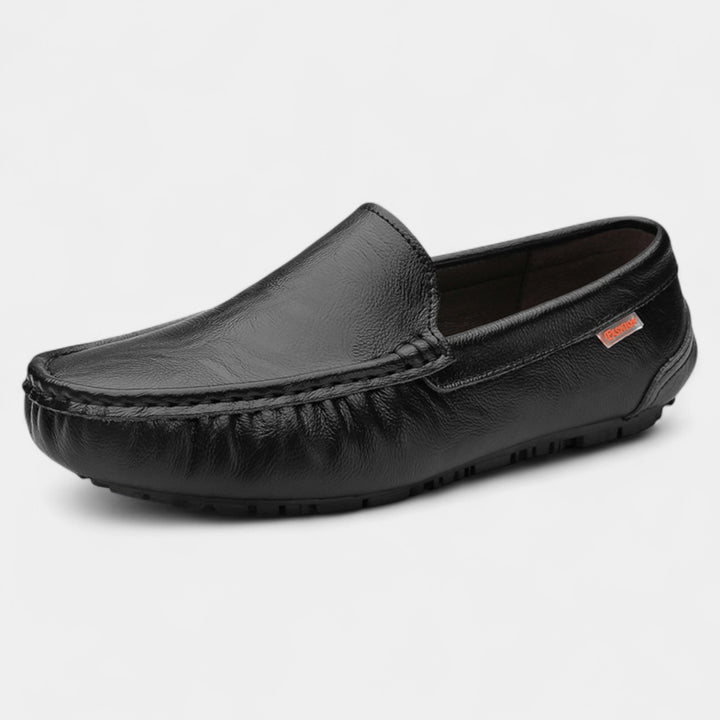 Mocassins Homme en Cuir Texturé – Chaussures Slip-On Confortables