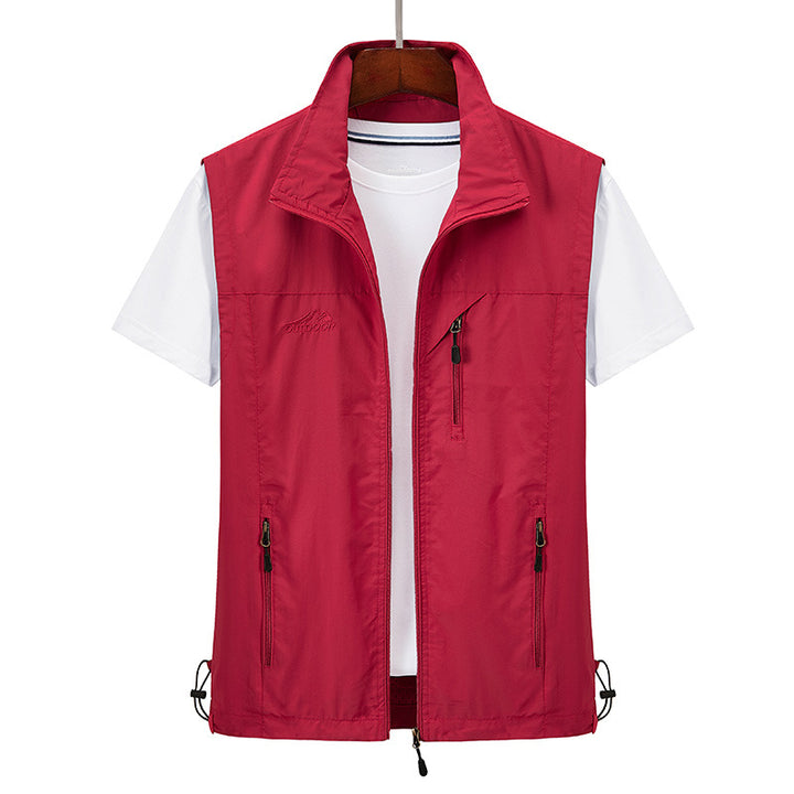 Men's Lightweight Outdoor Vest – Breathable with a Zipper