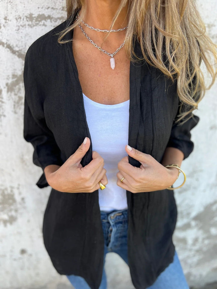 Cardigan Femme Tissu Léger – Cardigan Ouvert Coupe Ample