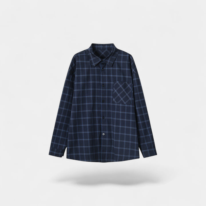 Riche | Chemise Casual Homme en Matière Technique – Coupe Ample à Revers