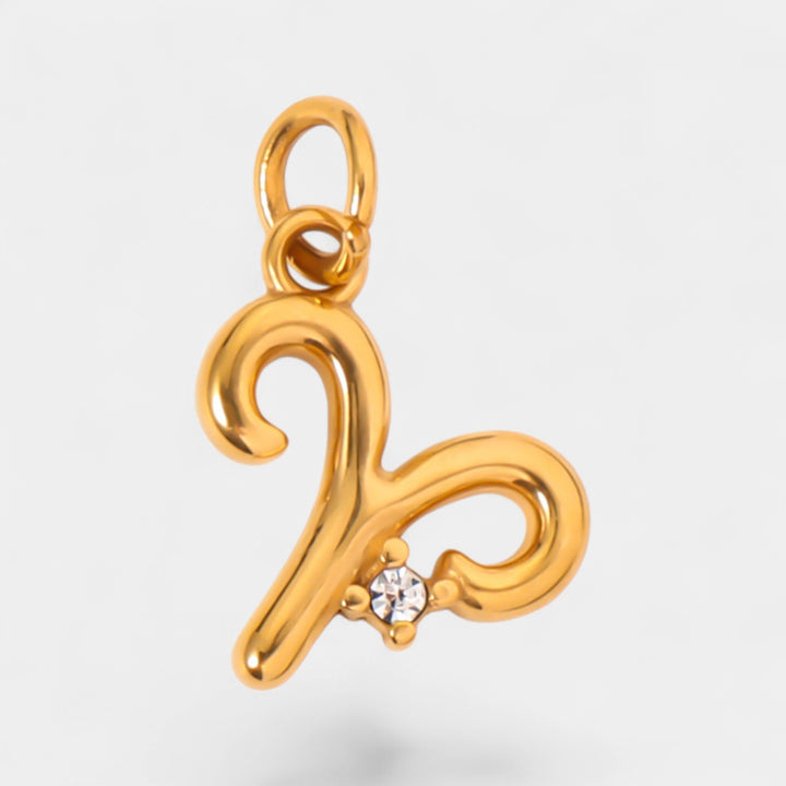 Pendentif Zodiaque Femme – Finition Plaquée Or et Cristal