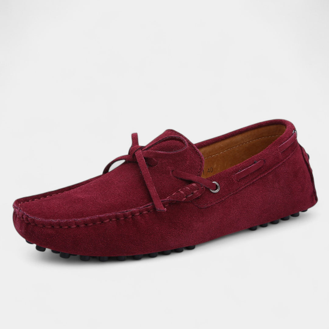 Riche | Mocassins Homme en Cuir Suédé – À Lacets