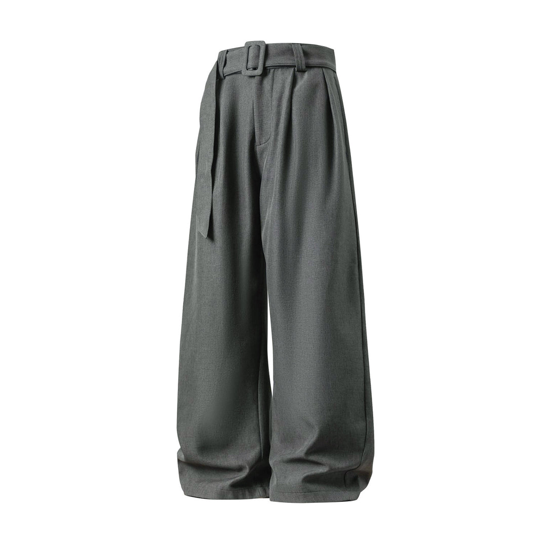 Men's wide-leg dress pants in a viscose blend – Flowing drape