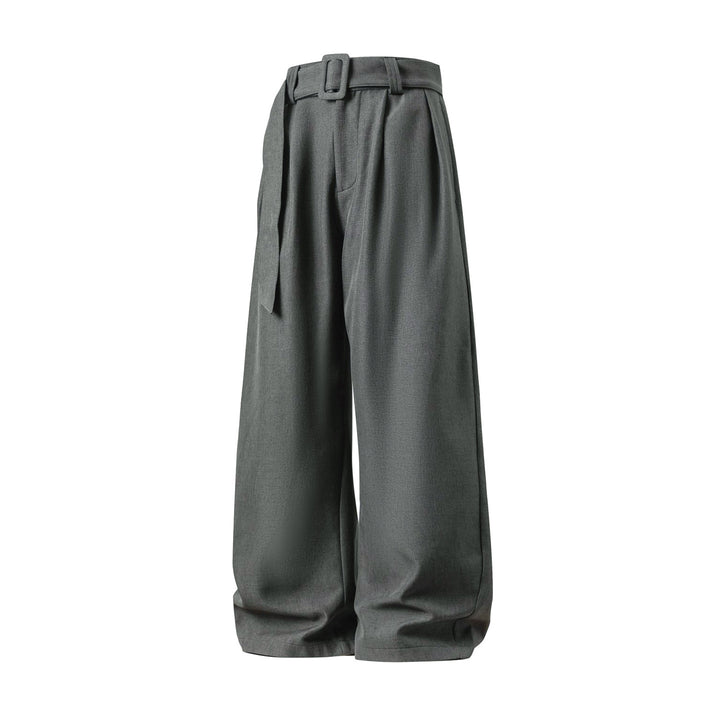 Men's wide-leg dress pants in a viscose blend – Flowing drape