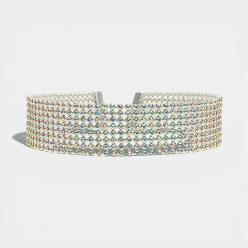 Riche | Collier Ras-du-Cou Strass Cristal Femme
