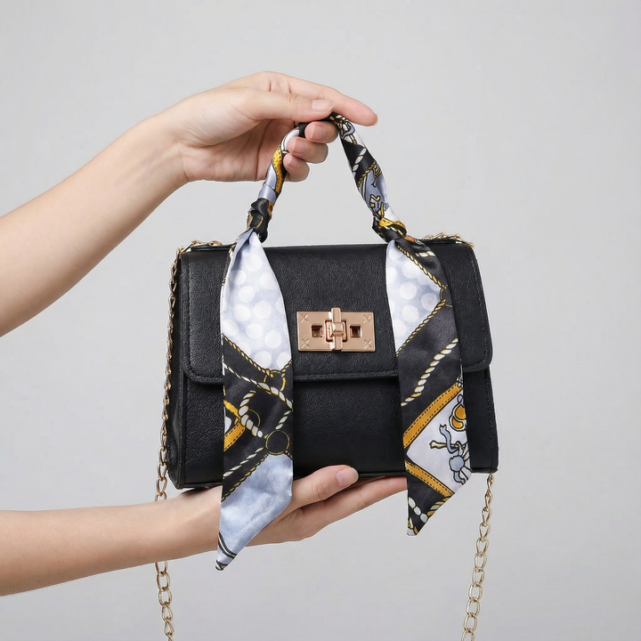 Women's mini leather handbag – Removable shoulder strap