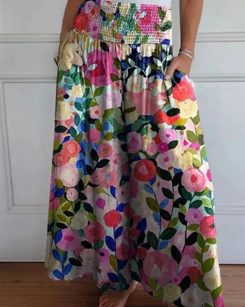Leichte, weite Damenhose – hohe Taille, lockerer Schnitt