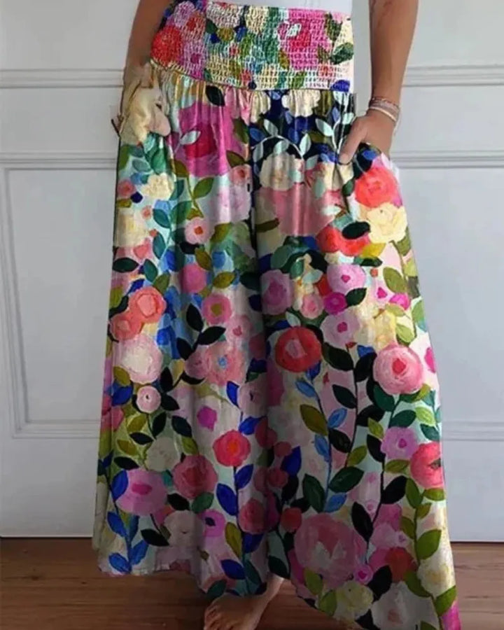 Leichte, weite Damenhose – hohe Taille, lockerer Schnitt