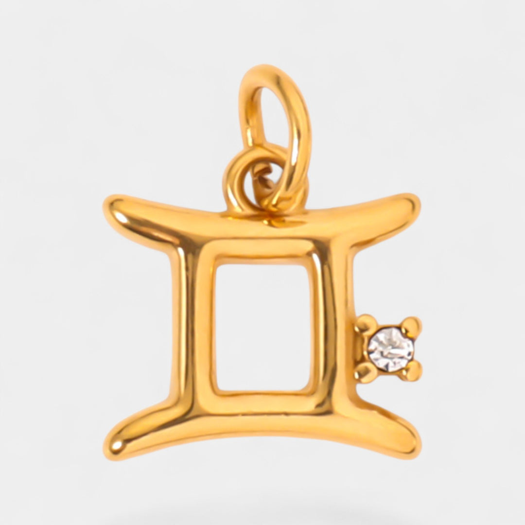 Pendentif Zodiaque Femme – Finition Plaquée Or et Cristal