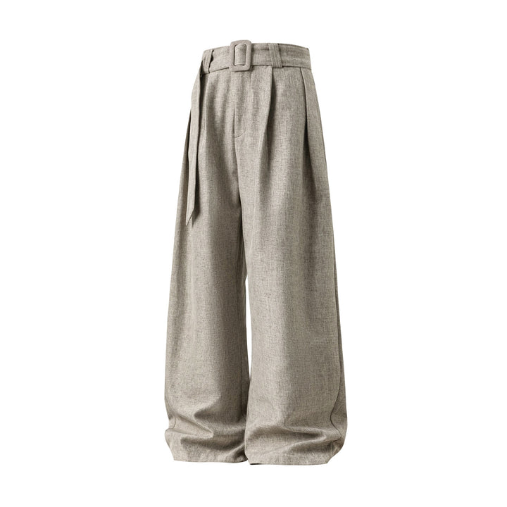 Men's wide-leg dress pants in a viscose blend – Flowing drape