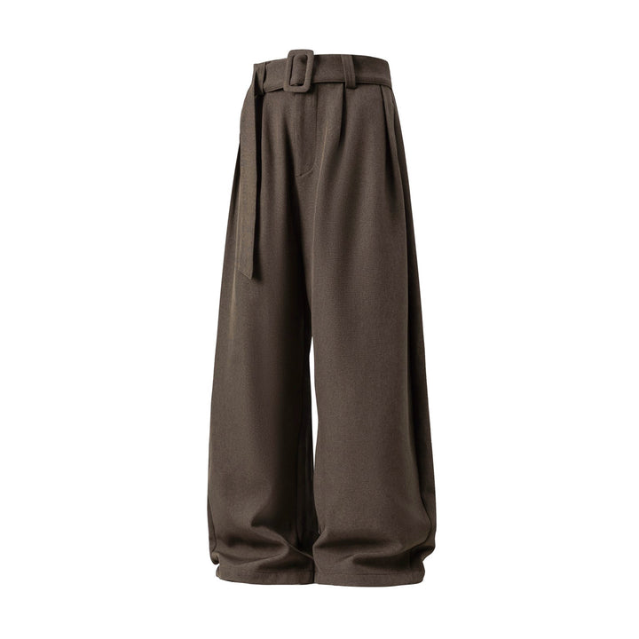 Men's wide-leg dress pants in a viscose blend – Flowing drape