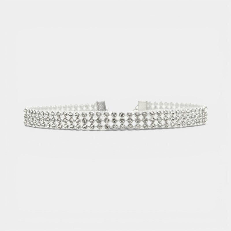 Riche | Collier Ras-du-Cou Strass Cristal Femme