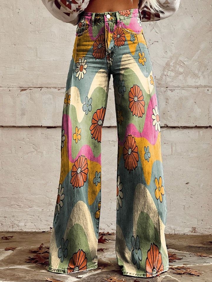 Women's Lightweight Wide-Leg Pants – High-Waisted, Flowy Fit