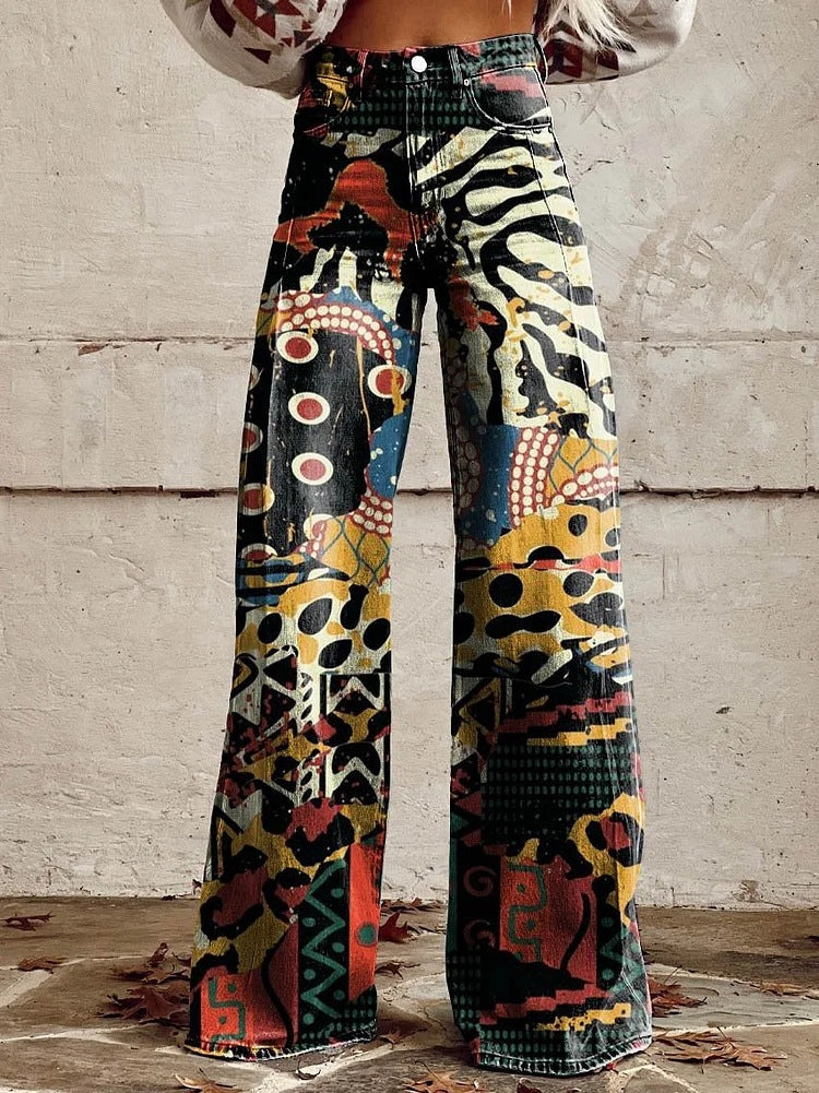Women's Lightweight Wide-Leg Pants – High-Waisted, Flowy Fit